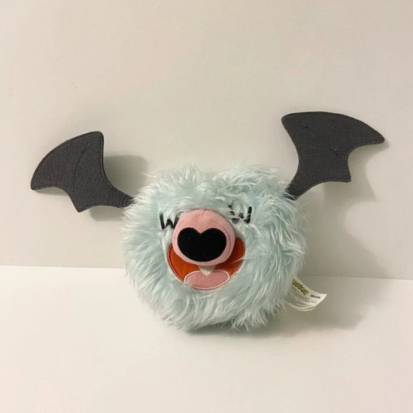 2011 Pokemon Reversible Pokeball Woobat  Plush Jakks Bat Stuffed Toy - Picture 1 of 10